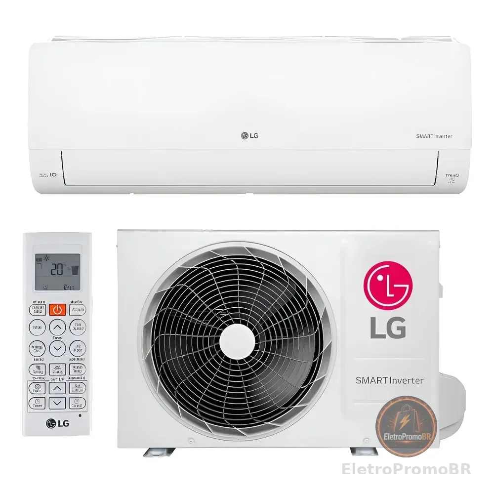 Ar Condicionado LG Ai Smart Inverter Voice 9000 Btus Frio Branco 220v