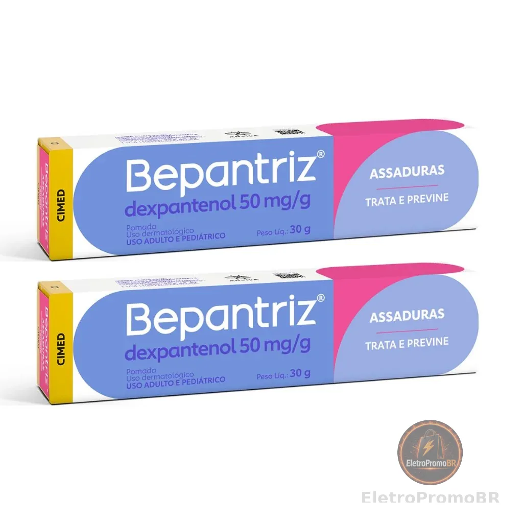 Kit 2 Bepantriz Pomada Dermatológica Dexpantenol com 30g
