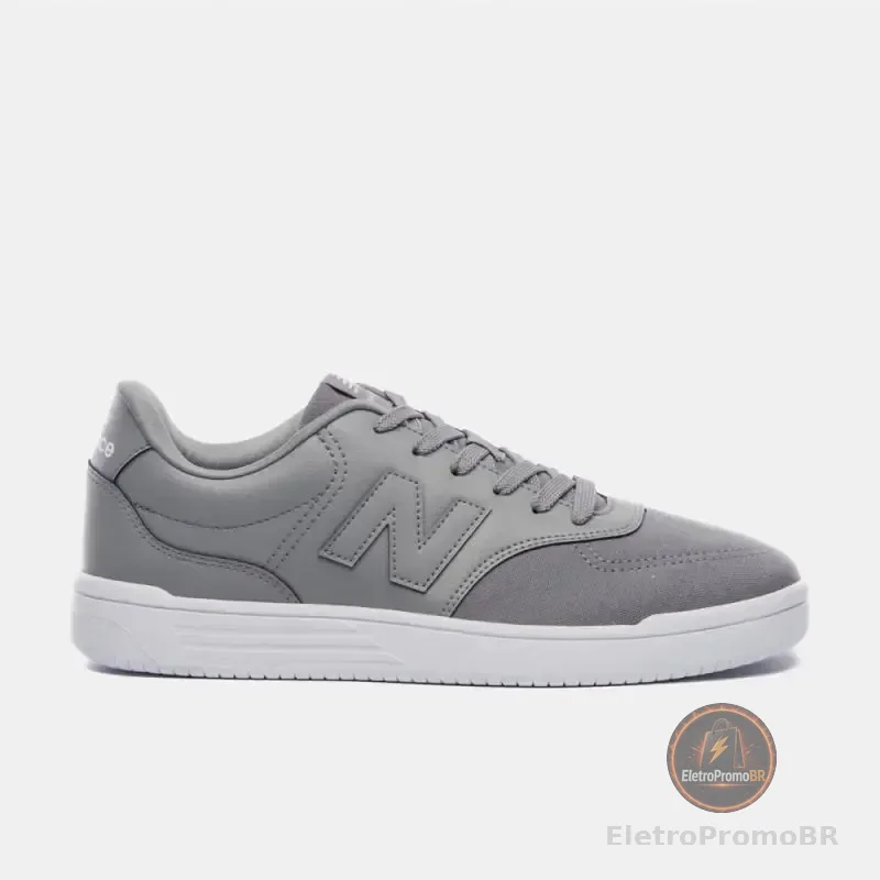Tênis Masculino E Feminino Bb80 New Balance Cinza Lisa 42 Br