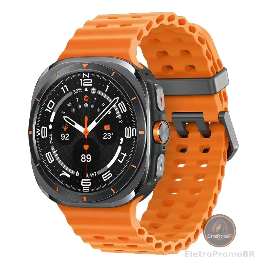 Samsung Galaxy Watch Ultra 2025 Smartwatch 47mm Lte, Galaxy Ai, Titânio Aeroespacial Titânio Cinza