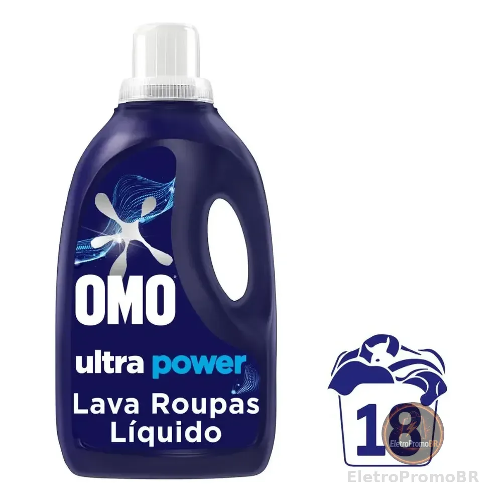 Omo Lava Roupas Líquido Ultra Power 1,8 L