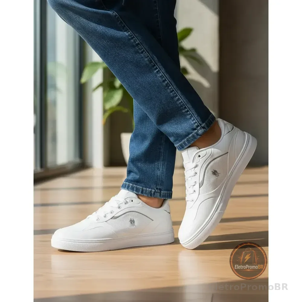 Tênis Casual Street Polo Wear Branco 39 Br