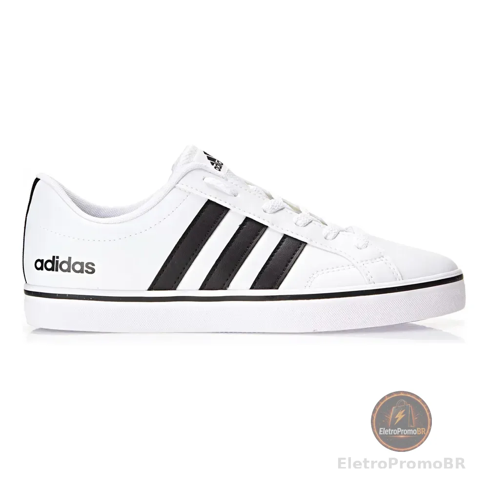 Tênis Masculino Vs Pace 2.0 adidas Ftwwht/cblack/ftwwht Liso 38 Br