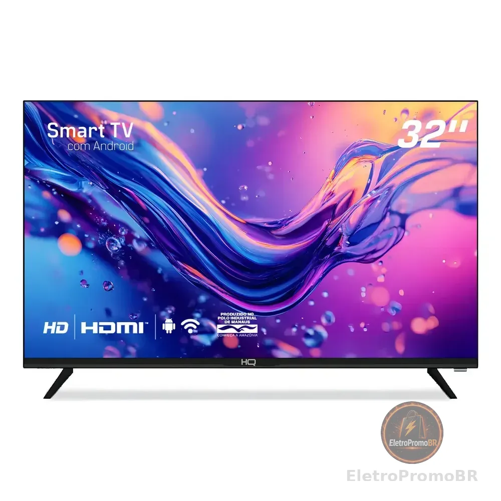 Smart Tv Hq 32 Hd Android 12 Design Slim Hqs32nkhm