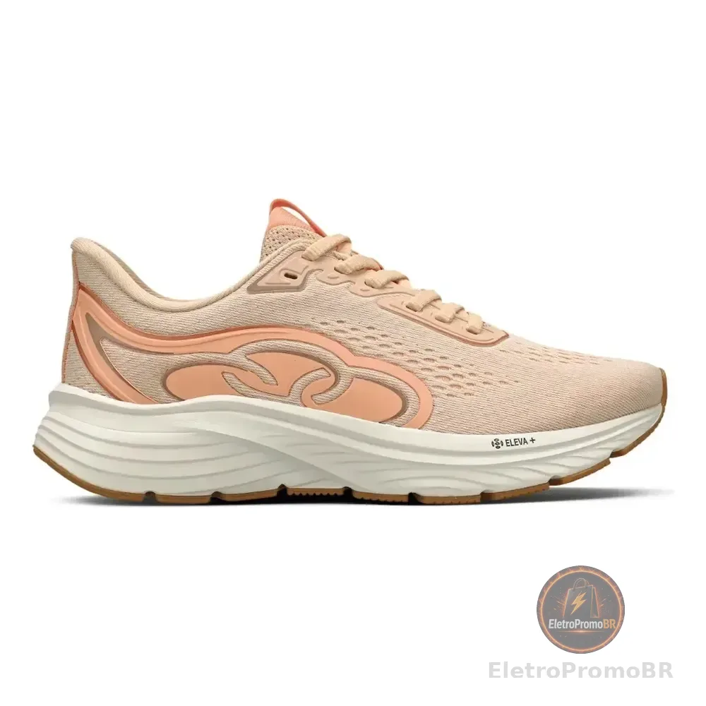 Tênis Masculino Veloz 3 Olympikus Pessego Claro Lisa 40 Br