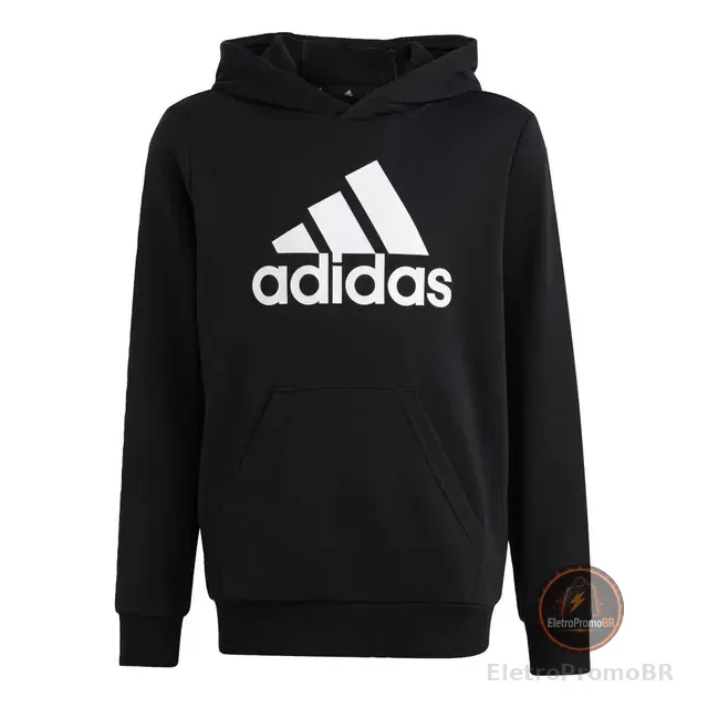 Moletom Capuz Algodão Big Logo Essentials adidas