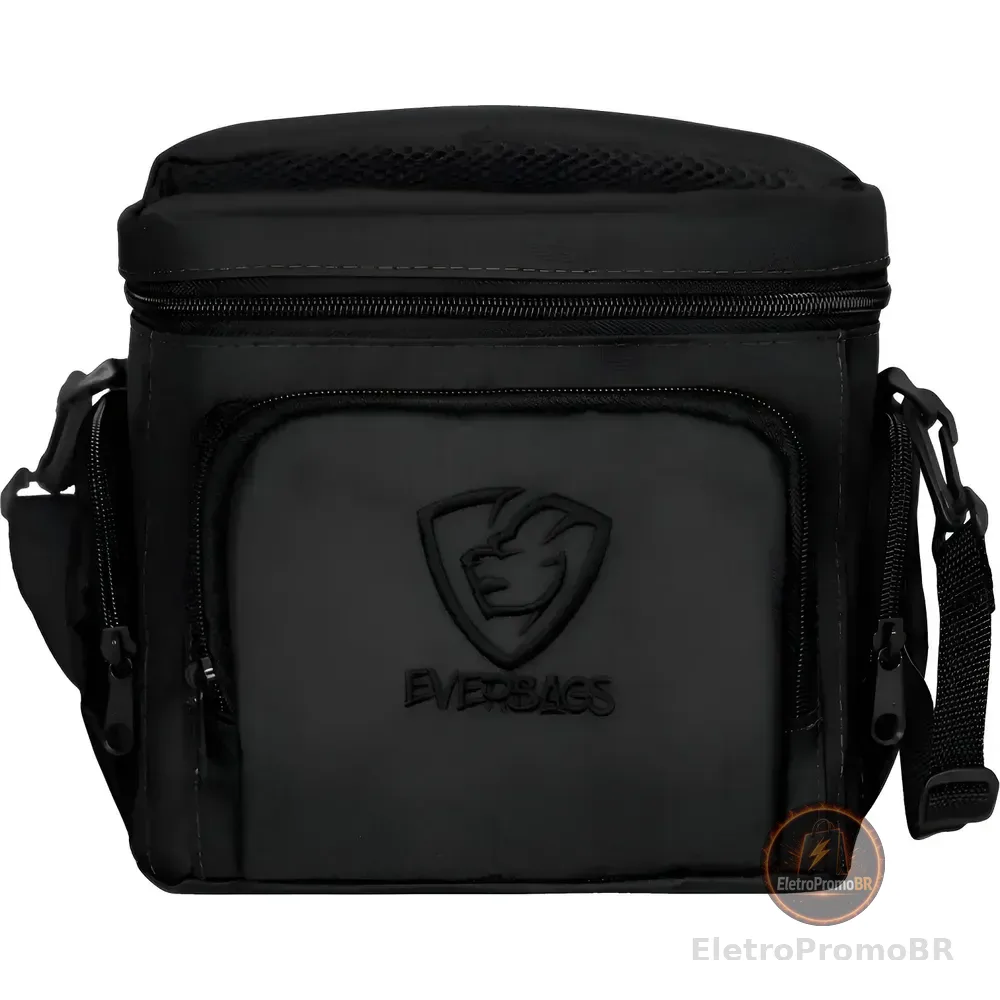 Bolsa Térmica Fitness Master Marmita Preto Preto Lancheira