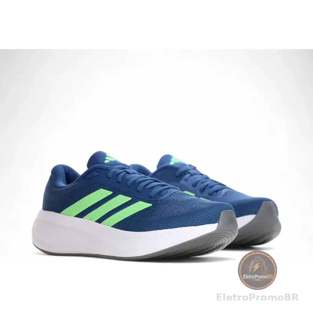 Tenis Esportivo adidas Response Runner 2 Amortecedor Azul 43 Br