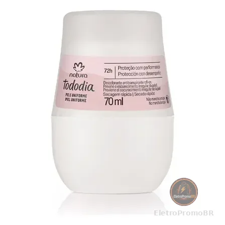 Tododia Desodorante Antitranspirante Roll-on Pele Uniforme