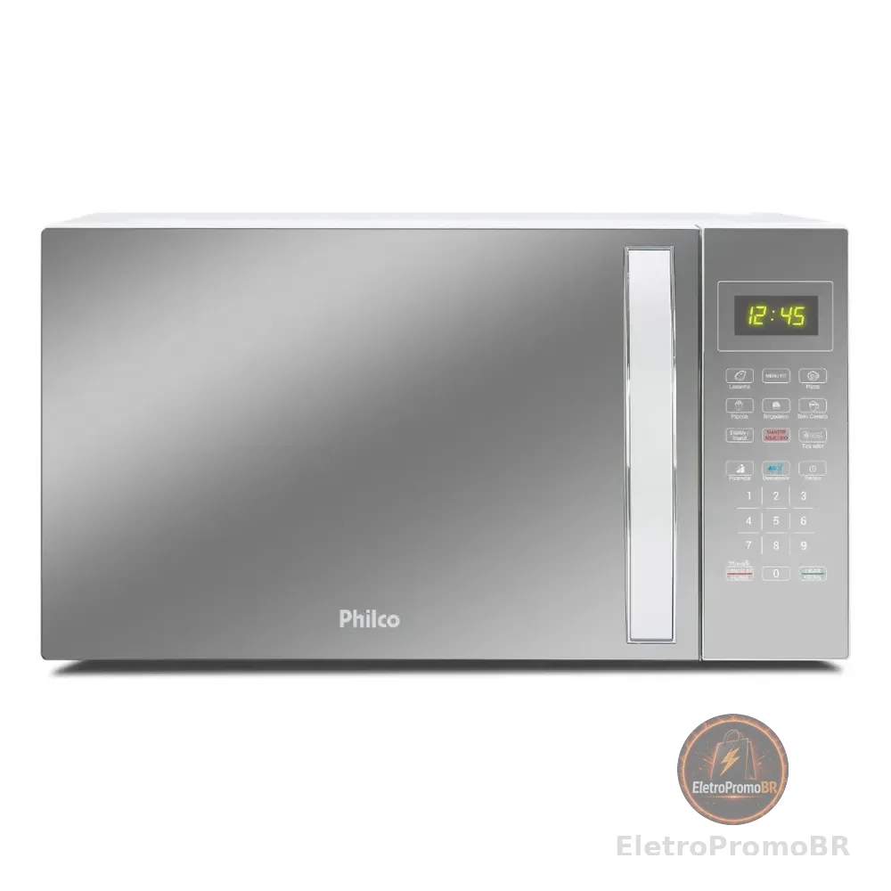 Micro-ondas 33l Philco Espelhado/branco 1400w 127v Pmo38e