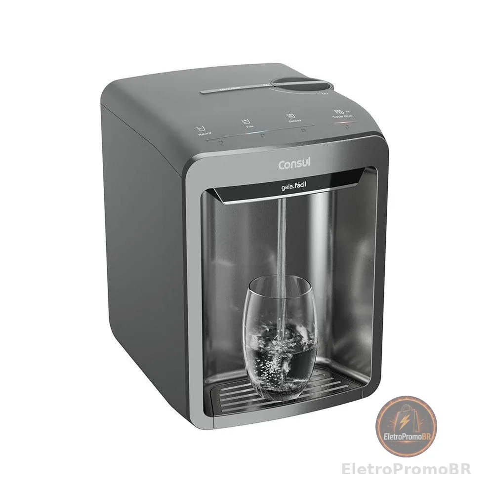 Purificador de Água Consul Refrigerado Eletrônico CPB33AF Cinza Bivolt