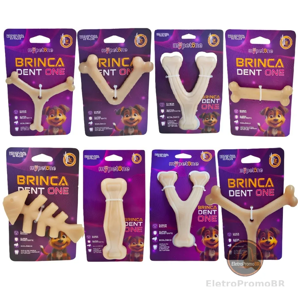 Brinquedo Osso Bamboo Brinca Dent One Sabor Bacon - MyPetOne