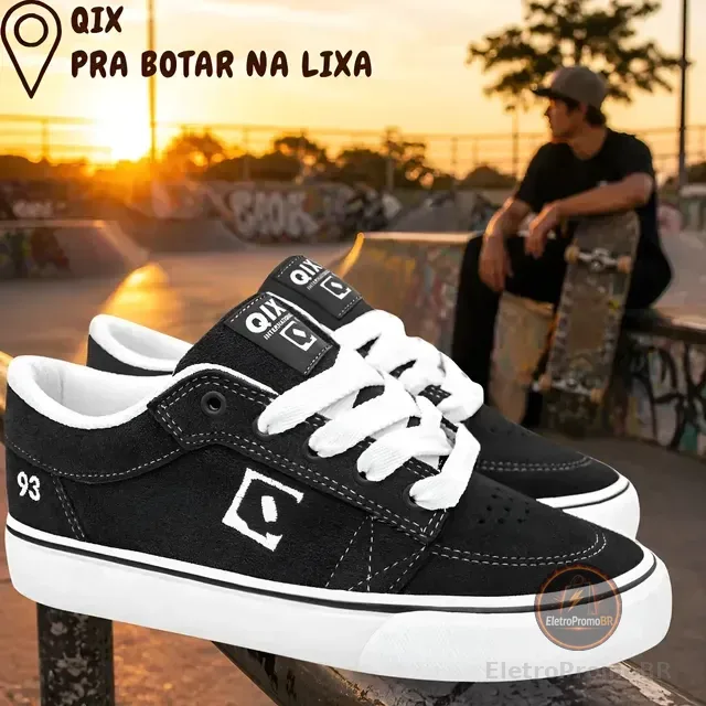 Tênis Unissex Qix Ninety Three Original Confortável Skate