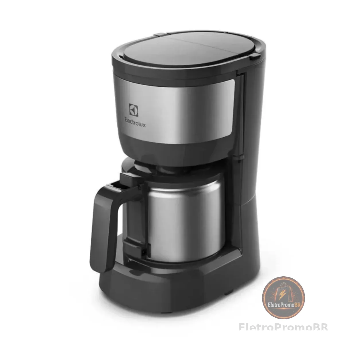 Electrolux Cafeteira Elétrica inox filtro permanente removivel corta pingos capacidade 600ml 15 xicaras função manter aquecido sistema ECM12 127v