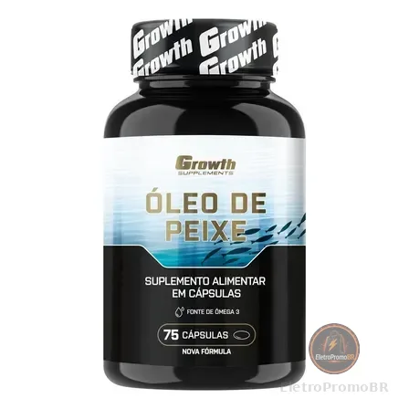 Omega 3 Óleo De Peixe 75 Softgel (caps) Growth Supplements