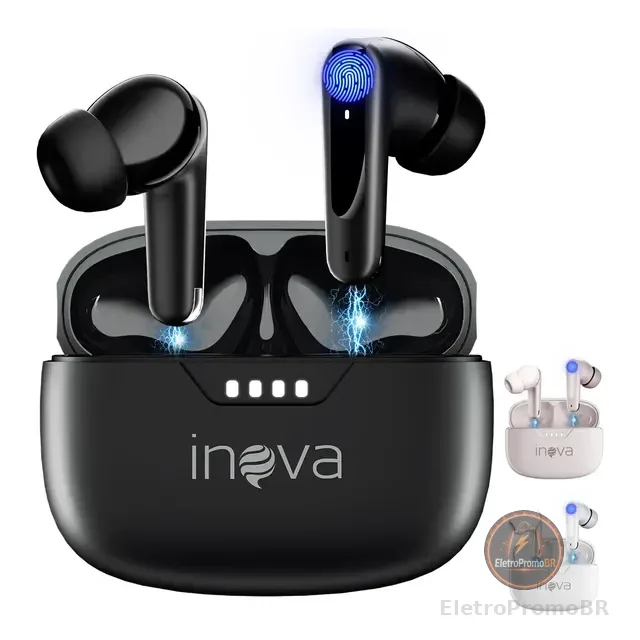 Fone De Ouvido Sem Fio Bluetooth 5.4 Tws Antí Ruidos Inova