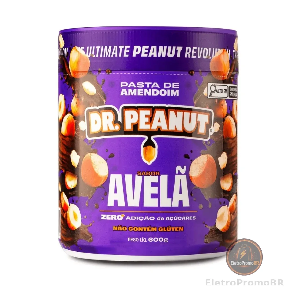 Pasta De Amendoim Com Whey Protein 600g Dr Peanut