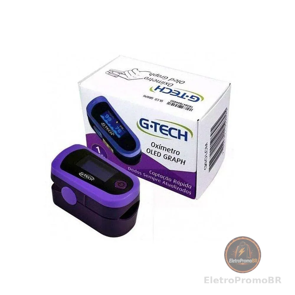G-Tech Oxímetro De Pulso Portátil Modelo Oled Graph