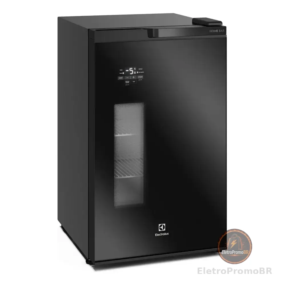 Cervejeira Home Bar Electrolux Frost Free 100l Porta De Vidro Preta (eb100 Preto 127v