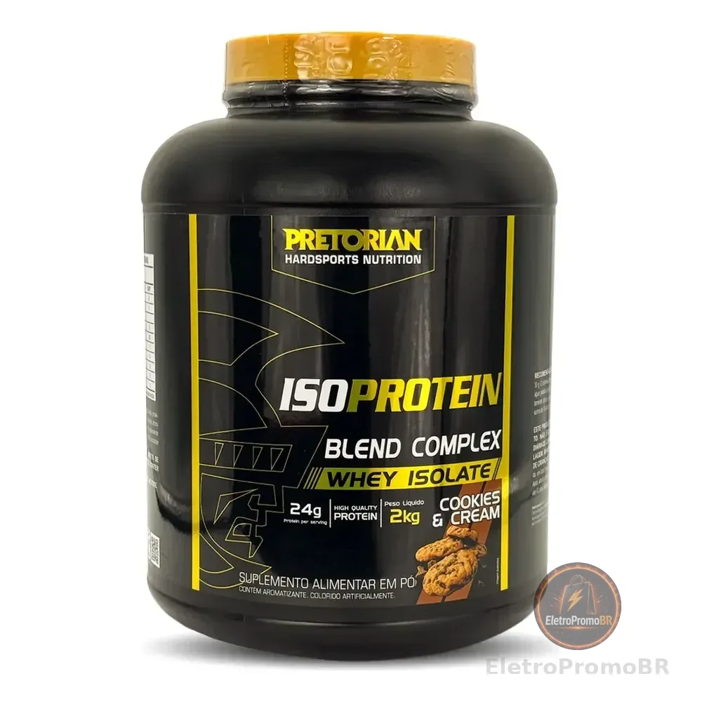 Whey Protein Isolado Iso Protein Blend Complex 2kg Pretorian Sabor Cookies & Cream