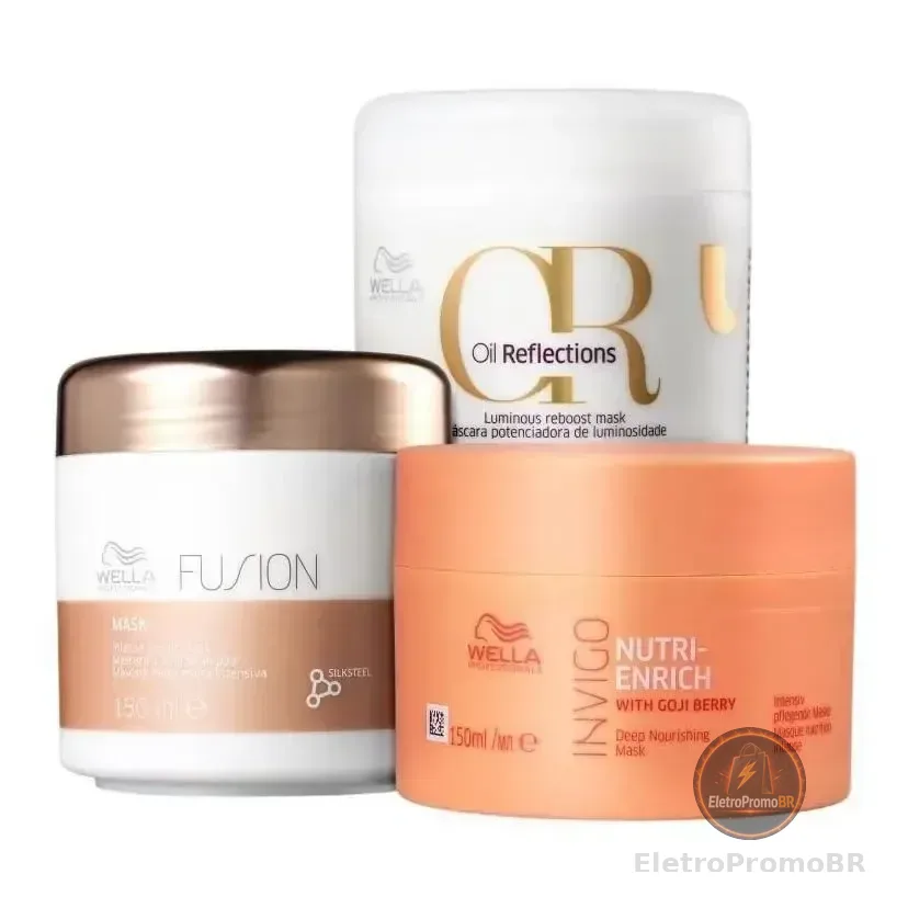 Kit Wella Cronograma Capilar Fios Perfeitos 3 Produtos