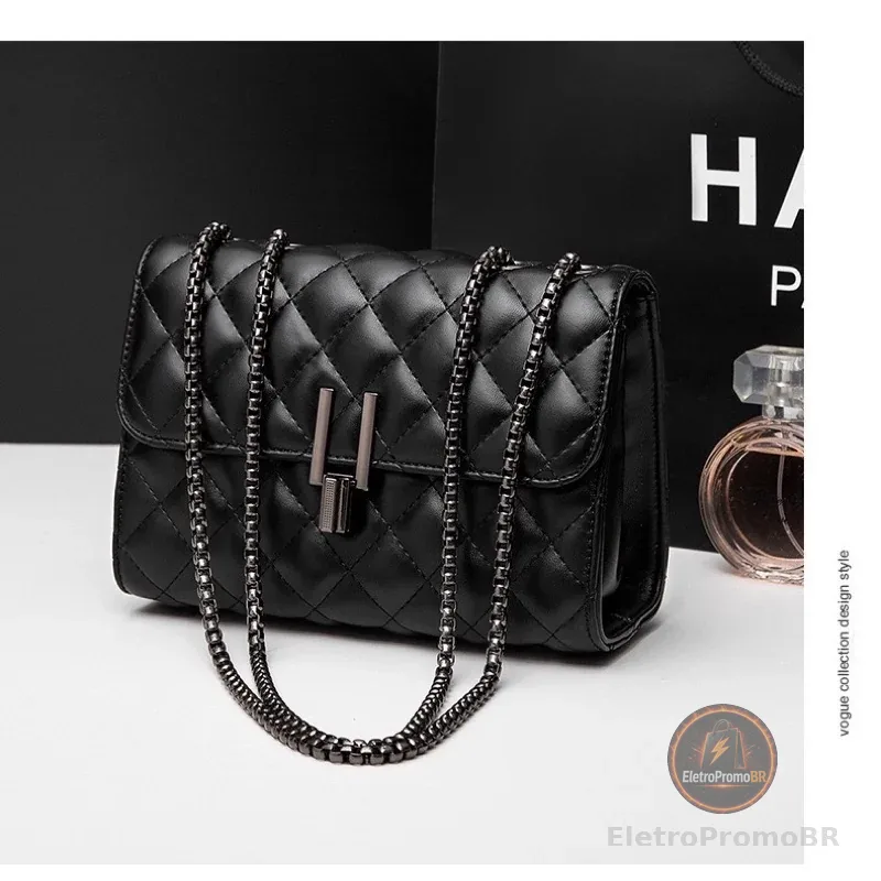bolsa feminina transversal corrente escura “Y”