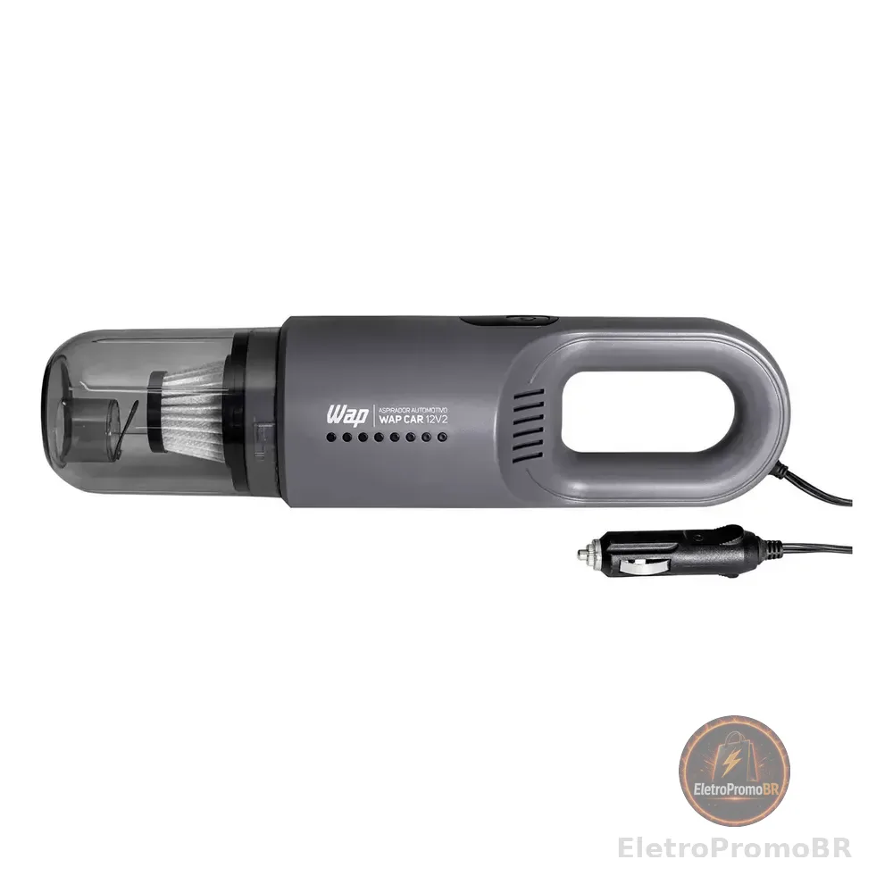 Aspirador Automotivo Portátil Wap Car Com Filtro Hepa E Cabo De 3,7m Cinza-escuro 12v