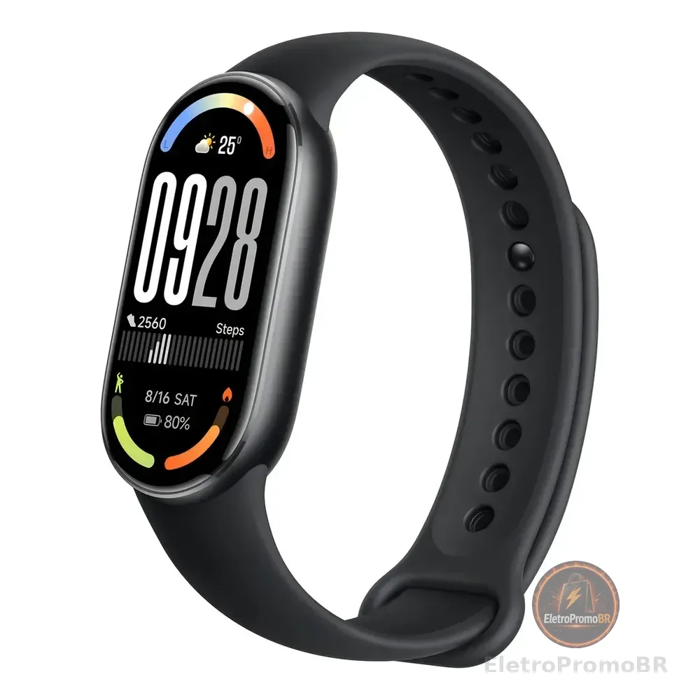 Relógio Smartwatch Xiaomi Band 10 1.72 Amoled Bluetooth 5atm Resistance Midnight Preto