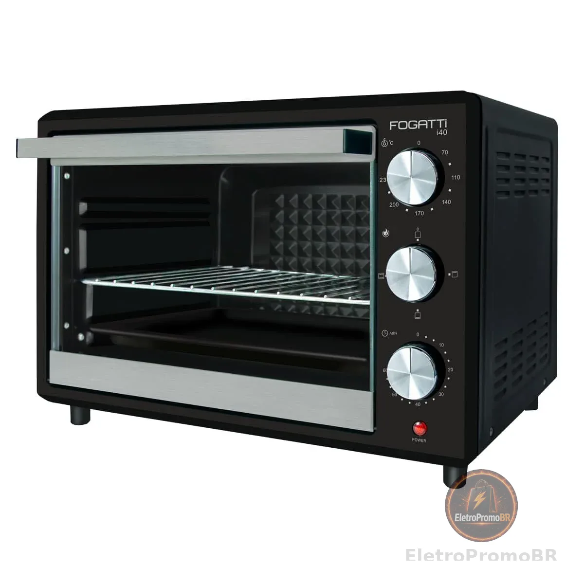 FORNO ELETRICO FOGATTI i40 PRETO 127v