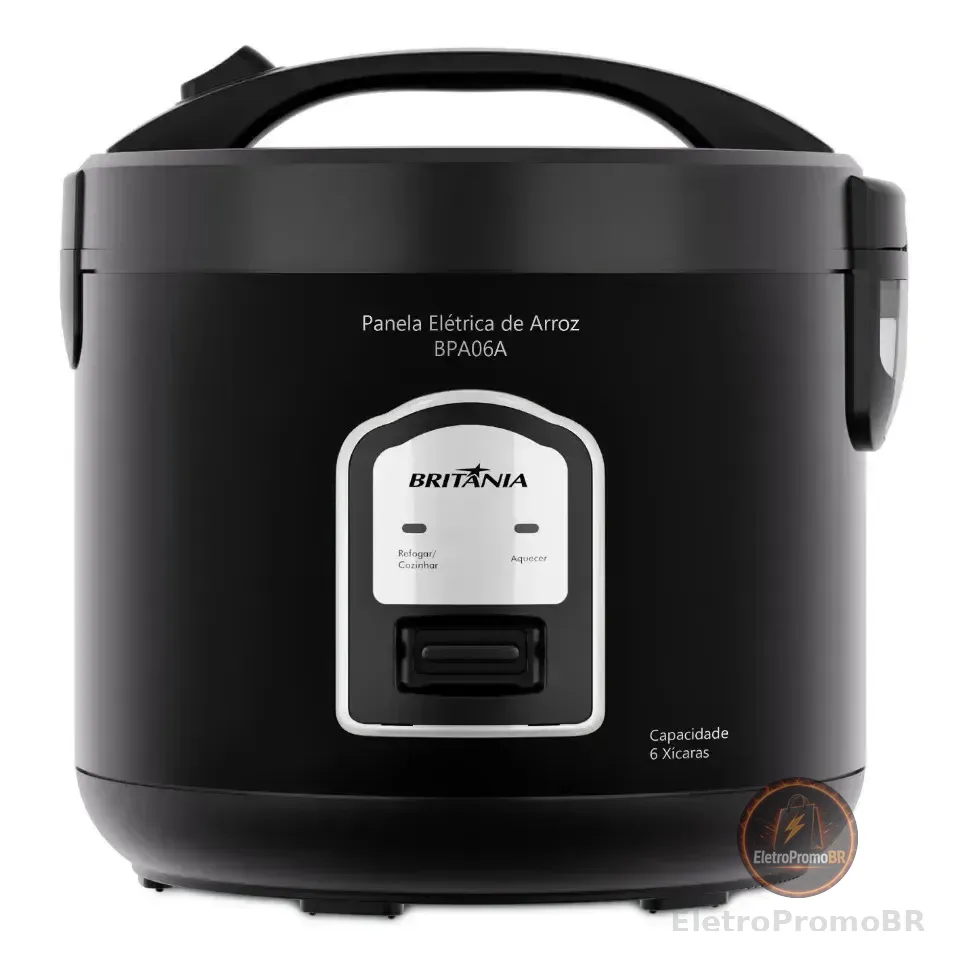 Panela De Arroz Britânia, Preta, 220v - Bpa06a Preto