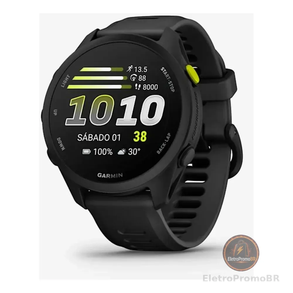 Relogio Garmin Forerunner 70 Preto Garantia 12 Meses Nf Preto Mesh