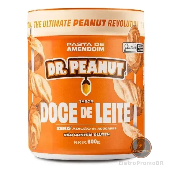 Pasta De Amendoim Sabor Doce De Leite 600g - Dr. Peanut