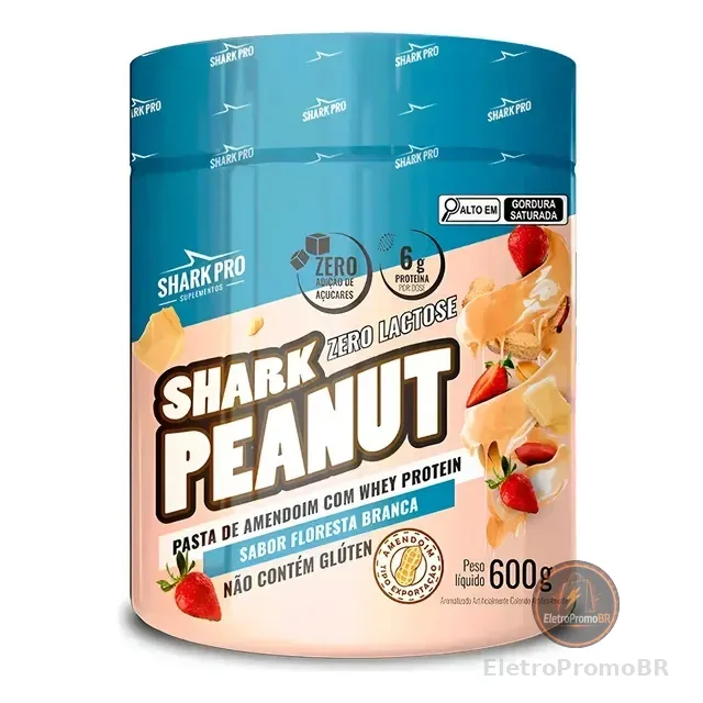 Pasta De Amendoim Zero Lactose 600g Shark Pro