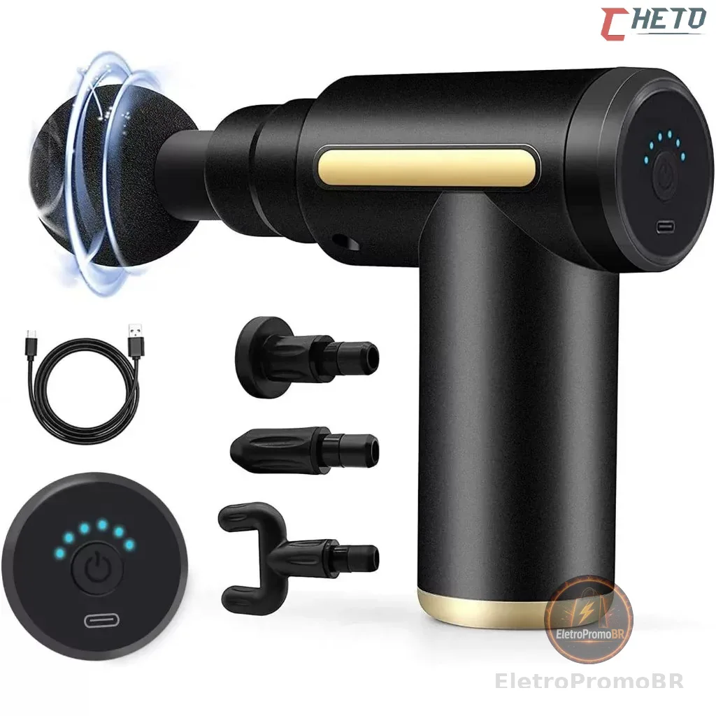 Massageador Elétrico Alta Frequência Profissional Muscular Massagem