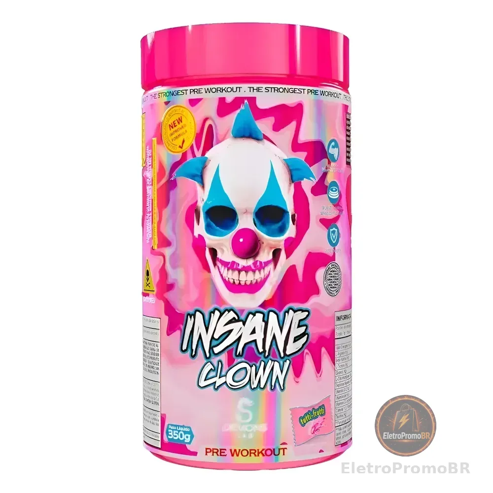 Pré-treino Insane Clown 350g Demons Lab - Sabor Tutti Fruit Tutti Fruit