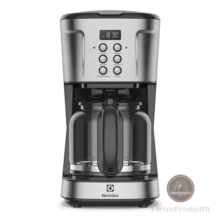 Cafeteira Elétrica Electrolux Digital 38 Xícaras Experience Programável Com Timer Cor Inox Ecm30 Aço Escovado 127v