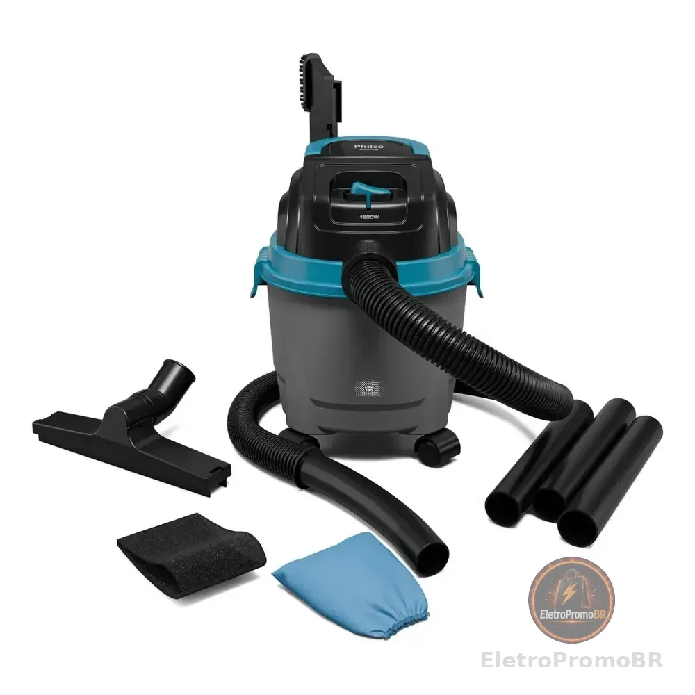 Aspirador De Po Pas08a Cinza Com Azul 127v