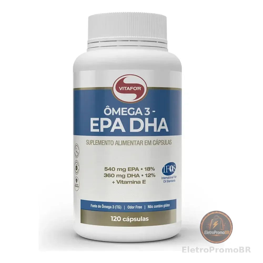 Ômega 3 Epa Dha 120 Cápsulas Vitafor Sem Sabor