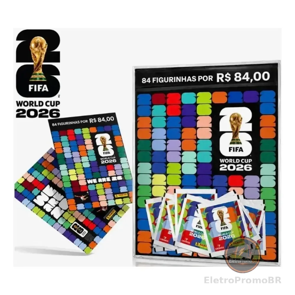 Kit 12 Envelopes Com 84 Figurinhas - Copa Do Mundo 2026