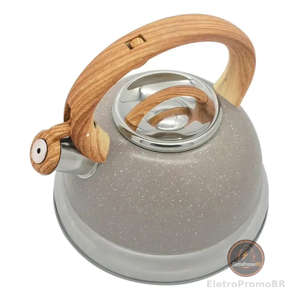 Chaleira Com Apito Brinox 2,7 L Roma Areia