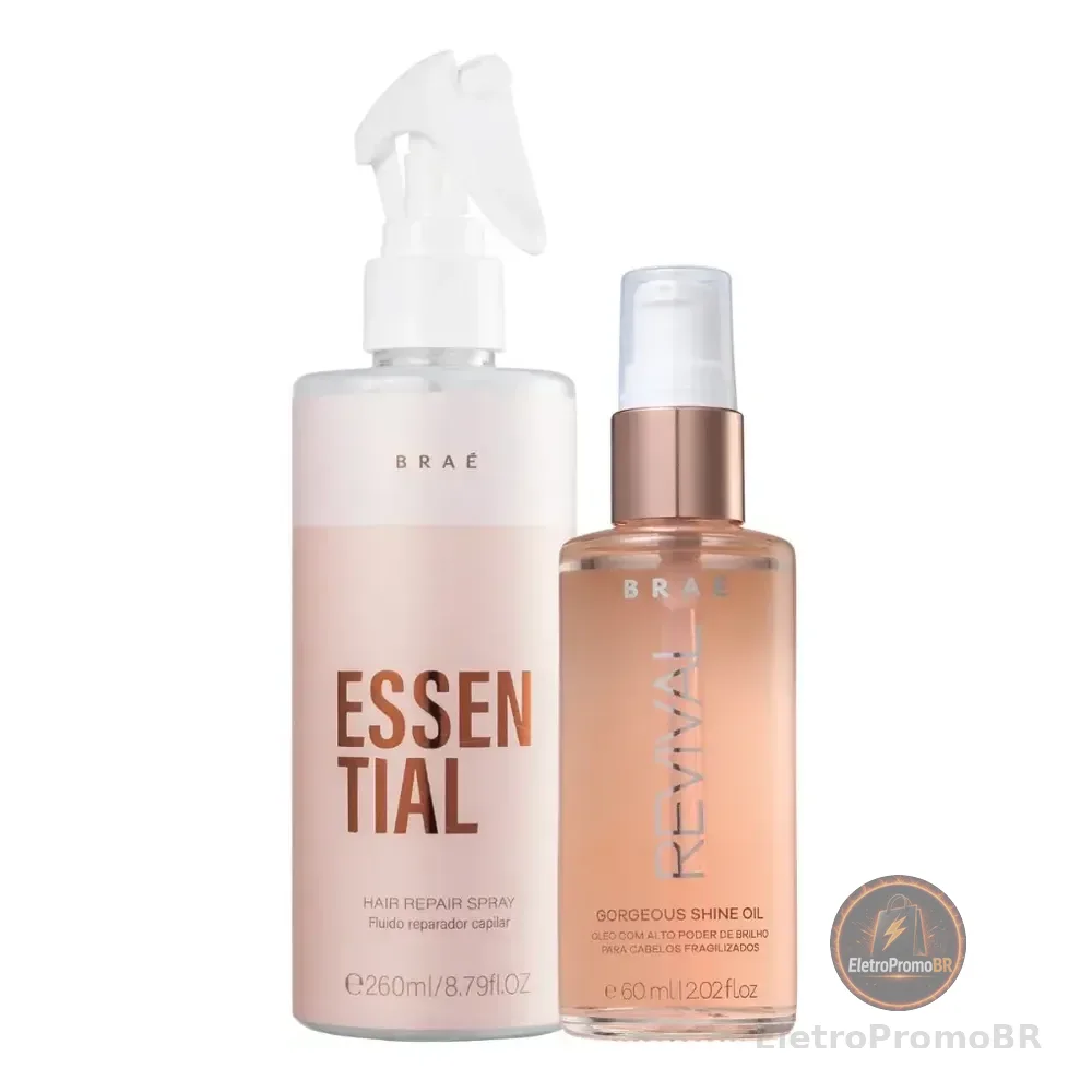 Braé Essential Kit Fluido 260ml + Óleo Revival 60ml