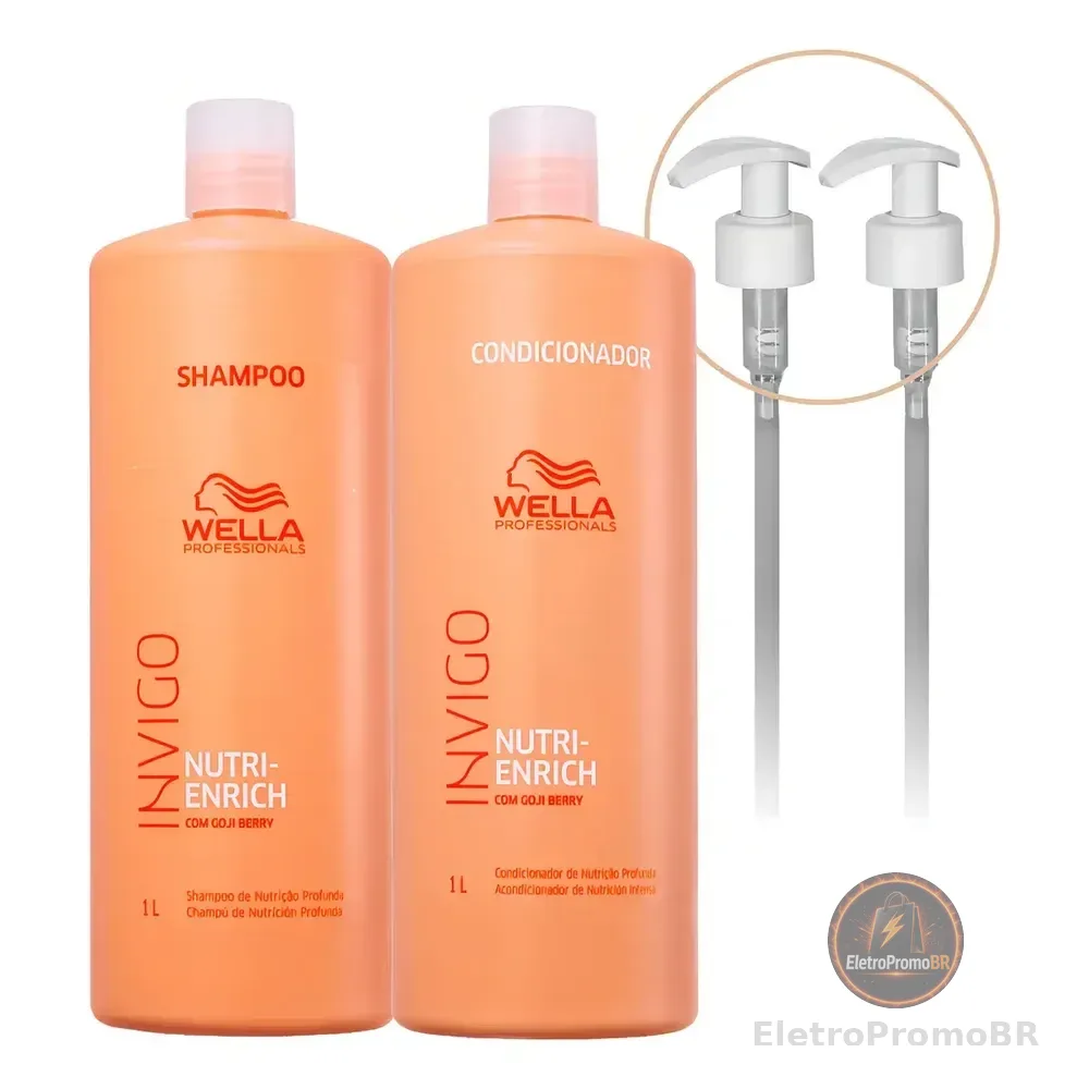 Kit Wella Invigo Nutri Enrich Sh, Cond E Válvulas