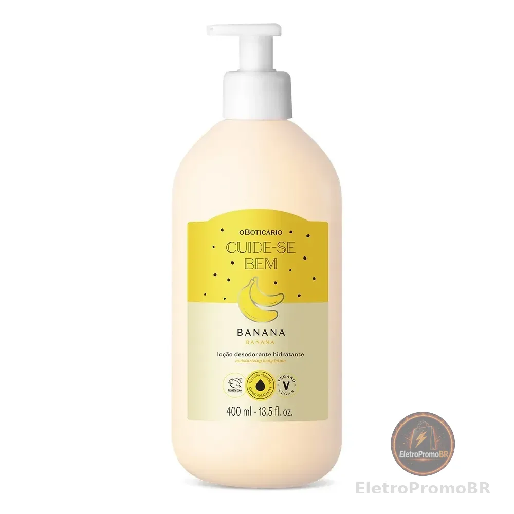 O Boticário Cuide-se Bem Feira Banana Loção Corporal 400ml Banana