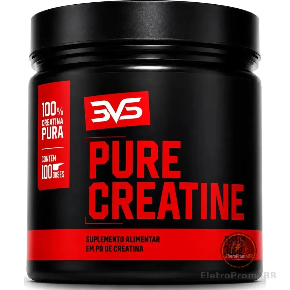 Creatina Monohidratada 300g - 100% Pura - 3vs Nutrition