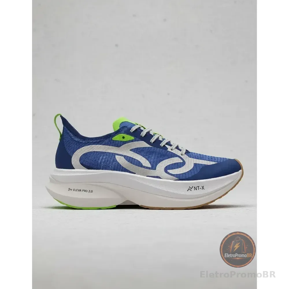 Tenis Olympikus Corre Grafeno 3 Corrida (royal/verde) Azul-celeste Lisa 39 Br