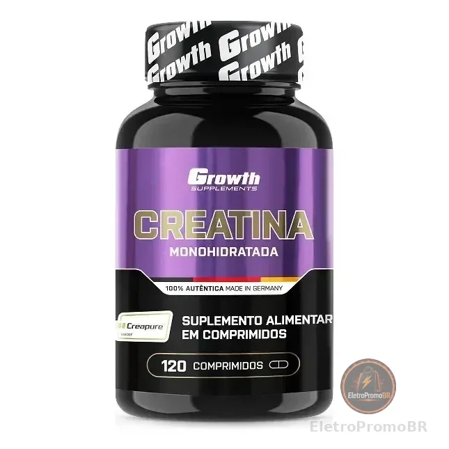 Creatina Creapure® 120 Comprimidos Growth Supplements Neutro