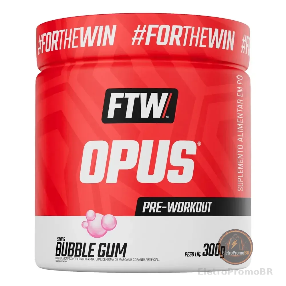 Opus Pre-workout 300g Sabor Bubble Gum - Ftw Chiclete