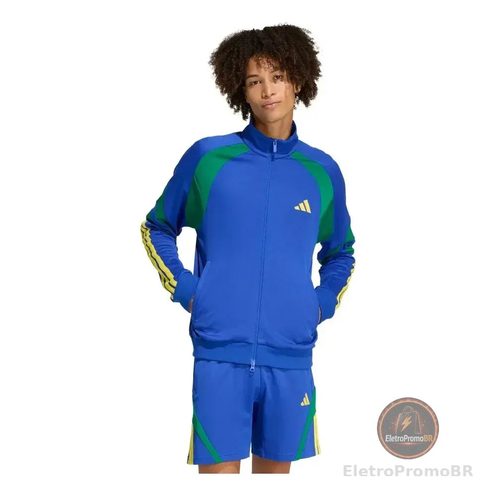 Jaqueta Masculina House Of Tiro Nations Pack adidas Boblue/bgreen/byello G Lisa