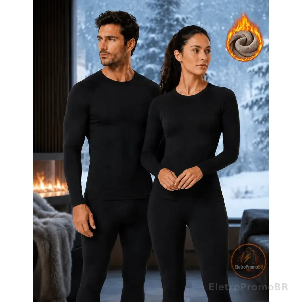 Conjunto Térmico Segunda Pele Camisa Calça Frio Inverno Masculino G/gg