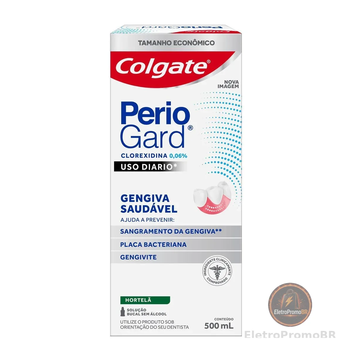 Enxaguante Bucal Colgate PerioGard Uso Diário 500ml